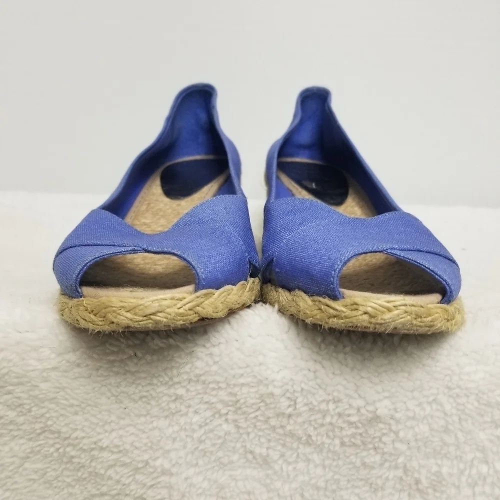 Ralph Lauren Linen Espadrille Wedges